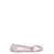 Tory Burch Tory Burch Minnie Travel Metallic Leather Ballet Flats PINK