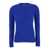 Ralph Lauren 'Julianna' Blue Cable Knit Sweater With Logo On The Front  In Wool Woman BLUE