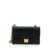 Salvatore Ferragamo Black Crossbody Bag With Gancini Detail In Matelassé Leather Woman Black