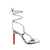 THE ATTICO Adele Snakeskin-Print Sandals In Black And White Leather Woman MULTICOLOR