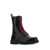 Valentino Garavani Valentino Garavani Untitled Leather Combat Boots Black