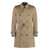 Burberry Burberry Kensington Cotton Trench Coat Beige