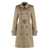 Burberry Burberry Double-Breasted Trench Coat Beige