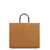 Fendi Fendi Sunshine Leather Tote Brown