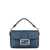 Fendi Fendi Mini Baguette Leather Bag BLUE