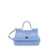 Dolce & Gabbana 'Sicily' Light Blue Handbag With Logo Plaque In Patent Leather Woman BLUE