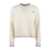 Mc2 Saint Barth MC2 Saint Barth White Wavy Knit Sweater With Contrasting Details WHITE