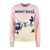 Mc2 Saint Barth MC2 Saint Barth Pink Crewneck Sweater With Mont Rosé Postcard Print PINK