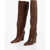 Paris Texas Solid Color Leather Jane Boots With Heel 10,5Cm Brown