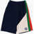 Gucci Cotton Shorts With Contrast Side Bands Blue