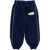 MINI RODINI Cotton Joggers With Side Piping Blue