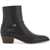 Valentino Garavani Leather Pat Ankle Boots NERO