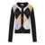 Ganni GANNI HARLEQUIN BLACK CARDIGAN Black