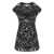 Ganni GANNI BLACK SEQUINS DRESS Black