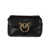 Pinko Matelassé leather shoulder bag with iconic Love Birds buckle N/A