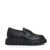 VOILE BLANCHE Mocassino Pelle Nera Fondo In Gomma Black