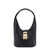 Salvatore Ferragamo Leather shoulder bag with iconic Gancini closure Black