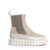 VOILE BLANCHE Chelsea Boot Pelle Beige E Camoscio Beige