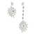 Magda Butrym Asymmetrical crystal scatter drop earrings Silver