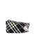 Burberry Messenger cotton blend bag with Burberry Check jacquard motif Black