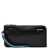 Piquadro Wristlet Clutch Blue Square Black