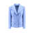 Dolce & Gabbana Virgin wool blazer with DG covered buttons Blue