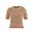 No Name Knit t-shirt in wool and cashmere Brown