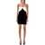 Alessandra Rich Mini dress velvet duchesse bow Black