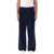 AMI Paris Large fit trousers Blue