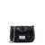 Maison Margiela Matelassé leather shoulder bag with logo patch Black