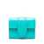 JACQUEMUS Jacquemus Le Compact Bambino Leather Wallet CLEAR BLUE