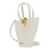 JACQUEMUS 'Le Petit Bambola' White Handbag With Ring Hardware Detail And Logo Lettering In Leather Woman WHITE