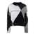 Roberto Collina Roberto Collina Diamond Inlay Sweater WHITE, GRAY, BLACK