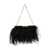 Dolce & Gabbana Ostrich Feather Pochette Black