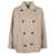 Brunello Cucinelli Brunello Cucinelli Wool Double-Breasted Coat Beige