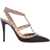 Valentino Garavani Rockstud Slingback Pumps NERO/POUDRE