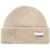 Ganni Beanie Hat With Logo Label BRAZILIAN SAND