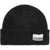 Ganni Beanie Hat With Logo Label PHANTOM