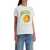 Ganni Relaxed Fit Printed T-Shirt BRIGHT WHITE