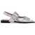 Ganni Slingback Ballet Flats SILVER