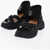 Maison Margiela Suede Sandals With Tank Sole Black