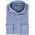 CORNELIANI Micro-Houndstooth Linen Blend Shirt Light Blue