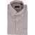 CORNELIANI Id Awning Striped Cotton Shirt With Button-Down Collar Brown