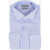 CORNELIANI Balanced Stripe 140/2 Cotton Shirt Light Blue