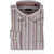 CORNELIANI Id Bayadere Patterned Button-Down Shirt With Breast-Pocket Brown