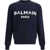 Balmain Sweater BLEU MARINE/BLANC