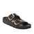 Birkenstock Sandalo Arizona a due fasce in pelle nera lucida Black