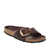 Birkenstock Sandalo Madrid a fascia singola con grande fibbia in pelle ingrassata bordeaux Red