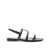 Saint Laurent Saint Laurent New Cassandra Flat Sandals Black