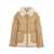 Otto d'ame Down jacket with fur collar Brown